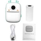 Resim Mini Termal Taşınabilir Yazıcı Barkod Yazıcı Bluetooth Android Ios Uyumlu 