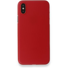 Resim Apple iPhone X Kılıf A+ Ultra İnce Sert Kapak 