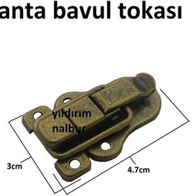 Resim Sandık Çanta Tokası Antik Renk Bavul Kilidi Dolap Kilidi Mandallı 