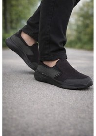Resim Skechers Sn-232515 Erkek Bağsız Ayakkabı Siyah Siyah 