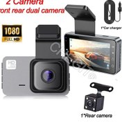 Resim Arabalar İçin 1080p Araç Kamerası Çift Lensli Araba Dvr'ı Video Kaydedici Dikiz No Card 2cam 
