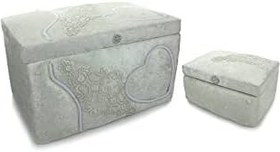 Resim İhvan Online Özel Tasarım 2'li Kadife Çeyiz Sandık Seti - 17 