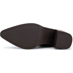 Resim Tamer Tanca Kadın Hakiki Deri Kahverengi Topuklu Bot 599 30022-1 Bn Bot Sk25-26 Kahve Nubuk Kahve 