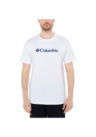 Resim Columbia Cs0287 Csc M Basic Big Logo Brushed Ss Tee Erkek T Shirt 26707 Beyaz 