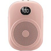 Resim Hfambition S20 Pembe Kablosuz Öğretmen Mikrofonu - Büyük Sesli Hoparlörlü Sesi Güçlendirici, Dijital Ekranlı 10.1" 
