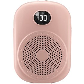 Resim Hfambition S20 Pembe Kablosuz Öğretmen Mikrofonu - Büyük Sesli Hoparlörlü Sesi Güçlendirici, Dijital Ekranlı 10.1" 