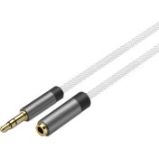 Resim Tiger Aux Kablo 3.5mm Male To 3.5mm Female 1mt TAX-201 