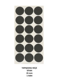 Resim Zemin Koruyucu, Keçe Seti, Siyah, 4 Parça Siyah 
