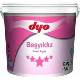 Resim Dyo Beşyıldız Tavan Boyası Beyaz 3.5kg 