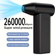 Resim Ev Süper Turbojet Fanı - USB Şarj Edilebilir Fırçasız Motorlu Soğutma Fanı, Hafif Taşınabilir Tasarım Büyük Bataryalı Kişisel Soğutma, Kurutucu, Araba, Motosiklet, Bilgisayar ve Izgara Temizliği, Soğutma, Toz Alma, Kar Sökme, Ateşleme Yardımı için Uygun - JKUOO Taşınabilir Turbin Aşırı Soğutma Fanı 