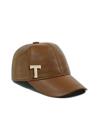 Resim Twingold İsme Özel Kep Şapka - %100 Deri - Ab01012 - Camel Camel 