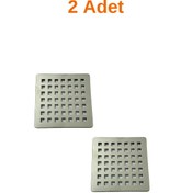Resim sofdekor 2 Adet Paslanmaz Çelik Yer Süzgeci Izgarası Üst Kapak 10x10 Uyumlu 