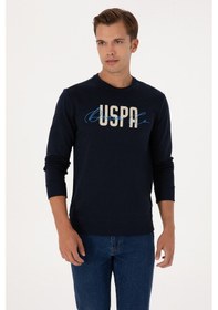 Resim U.S. Polo Assn. Erkek Regular Fit Bisiklet Yaka Lacivert İnce Sweatshirt 50315570-VR033 