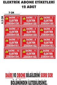 Resim sıradışıhediyem METAL etiket abone numara etiketi elektrik abone etiketi SU abone etiketi doğalgaz abone arkası bant 