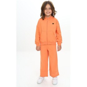Resim Toontoy Kids Toontoy Kız Çocuk Nakışlı Eşofman Takım Somon 