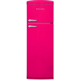 Resim VESTEL RETRO SC32111 Pembe Statik Buzdolabı 