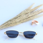 Resim LOOKUP NEW Larry Metal Gold Cat Eye Çerçeve Antrasit Siyah Aynalı Cam Unisex Uv400 Güneş Gözlüğü 