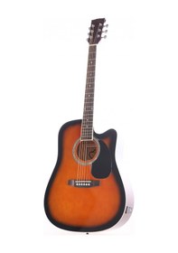 Resim Almira F650n-sbc Elektro Akustik Gitar - Sunburst Başlangıç/orta - Cutaway Kasa Sunburst Finish, Sahne Kullanımı İçin Ekolayzer Sistemi, Kapalı Mekanizma Burgular Ölçüler: 41 İnç Standart Dreadnought 