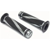 Resim Xuweiwei Gray 22mm Evrensel Motosiklet Tutamağı Kaymaz Dirt Bisiklet Honda Yamaha Suzuki Kawasaki 