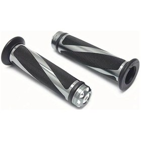 Resim Xuweiwei Gray 22mm Evrensel Motosiklet Tutamağı Kaymaz Dirt Bisiklet Honda Yamaha Suzuki Kawasaki 