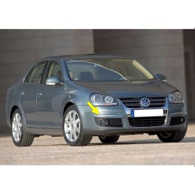 Resim VW Jetta 2006-11 Ön Tampon Sağ Sis Farı Üstü Krom Çıta 1K0807244A 