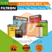 Resim Toyota Corolla Uyumlu 1.6 Mann Filtron Filtre Bakım Seti 2002-2007 