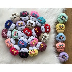 Resim Quezzquality Amigurumi El Örgüsü Sevimli Kuzucuk Kafası Anahtarlıklar(Tek Fiyatıdır) 