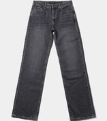 Resim Straight Fit Tam Boy Paça Kadın Antrasit Jean Pantolon Colin's