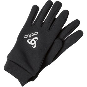 Resim Odlo Stretchfleece Liner Gloves Full Finger Erkek Siyah Eldiven 