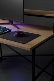 Resim PLUSKIT 2 Raflı Metal Oyuncu Bilgisayar Masası 