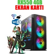 Resim Dmc N34X (PUBG,GTA 5) Amd Ryzen 5 5500 16GB 256GB SSD,500GB HDD,RX550 4GB Masaüstü Oyuncu Bilgisayarı 
