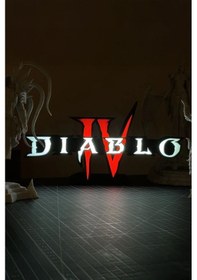 Resim Diablo Iv Tasarımlı Gece Lambası Çok Renkli 