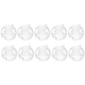 Resim Homyl 10 Adet Temizle Plastik Top Dıy Yılbaşı Ağacı Asılı 40mm 