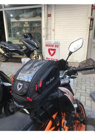 Resim Motosiklet Körüklü Depo Üstü Ve Sırt Çantası / Kask Çantası 