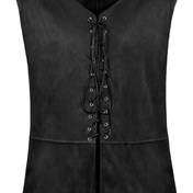 Resim Erkekler İçin Ortaçağ Cadılar Bayramı Korsan Gotik Steampunk Yeleği 