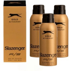 Resim Slazenger Active Sport Gold Deo 150 ml - Erkek Deodorantı x 3 Adet 