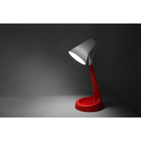 Resim Coral Light Ders Çalışma Masası Lambası Zita Kuzey Kırmızı Hareketli Başlık Çocuk Masa Lambası Ve Led Ampul 