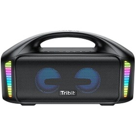 Resim Tribit Stormbox Blast 90W 30 Saat Oynatma Süresi IPX7 Su Geçirmez RGB Taşınabilir TWS Siyah Bluetooth Hoparlör 