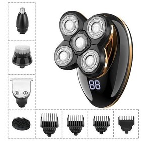 Resim Yifomall Tıraş Başlığı Eser Kendi Kendini Tıraş Eden Erkek Özel Tıraş Bıçağı Beş Bıçaklı Elektrikli Tıraş Makinesi 