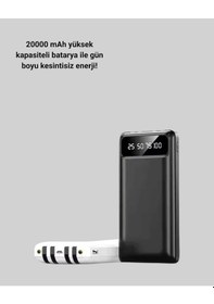 Resim Ceylan Adam Akıllı Lcd Ekranlı 20.000mah Powerbank Pd + Usb + Type-c Çok Renkli 