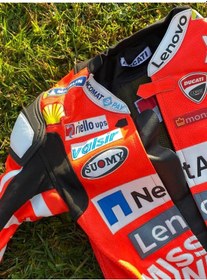 Resim Ducati Andrea Dovizioso Deri Motosikletçi Yarış Tulumu 