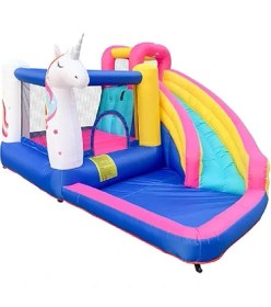 Resim OSER DIŞ TİCARET Unicorn Şişme Oyun Parkı Şişme Çocuk Oyun Parkı Şişme Bahçe Oyun Parkı Modelleri 