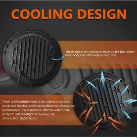 Resim Flybuy Adet 7 Araba Motosiklet Led Far Drl/çevirme Sinyali/kısa/uzun Far Kırmızı A Siyah Siyah 