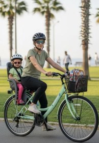 Resim Bisan Lotus Şehir Bisikleti 34 Cm V 24 Jant 21 Vites Mint Yeşil Beyaz 