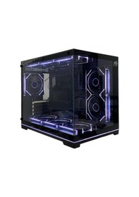 Resim Orion Neon 6x Argb Fan Kumanda Ve Kontrolcü Micro Atx Boş Bilgisayar Kasası Siyah 