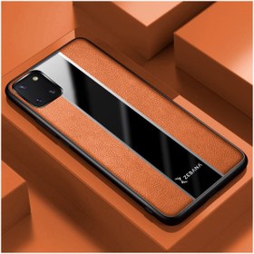 Resim Zebana Samsung Galaxy Note 10 Lite Uyumlu Kılıf Premium Deri Kılıf Kahverengi 