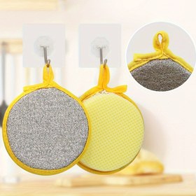 Resim 3/5/10 adet Sarı Sünger Mendiller, Emici ve Dayanıklı, Bulaşıkları Yıkamak, Tencereleri Fırçalamak, Ocakları ve Lavaboları Temizlemek için, Yeniden Kullanılabilir Temizlik Bezleri 