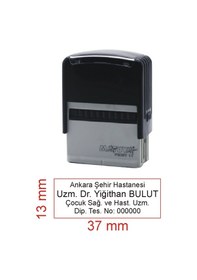 Resim Kaşeciniz İsim Ünvan Doktor Kaşesi Matuya 11 N11.15248 