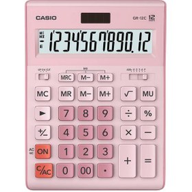Resim Casio GR-12C-PK 12 Hane Pembe Masa Üstü Hesap Makinesi 