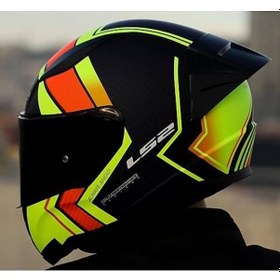 Resim Ls2 Rapıd Race Motosiklet Kaskı Siyah-Sarı 
